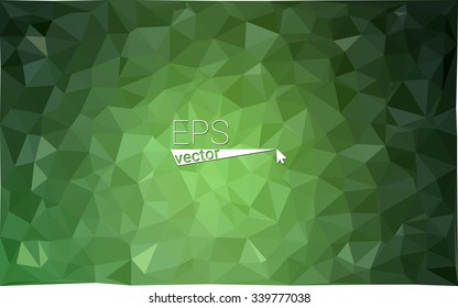 Dark green geometric rumpled triangular low poly origami style gradient illustration graphic background. Vector polygonal design for your business. Dark green geometric rumpled triangular low poly origami style gradient illustration graphic background. Vector polygonal design for your business.