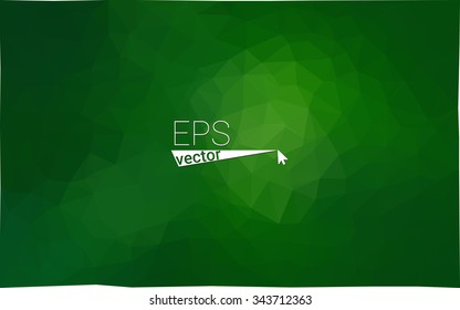 Dark green geometric rumpled triangular low poly origami style gradient illustration graphic background. Vector polygonal design for your business. Dark green geometric rumpled triangular low poly origami style gradient illustration graphic background. Vector polygonal design for your business.