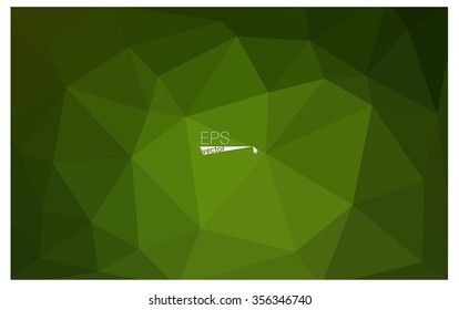 Dark green geometric rumpled triangular low poly origami style gradient illustration graphic background. Vector polygonal design for your business. Dark green geometric rumpled triangular low poly origami style gradient illustration graphic background. Vector polygonal design for your business.