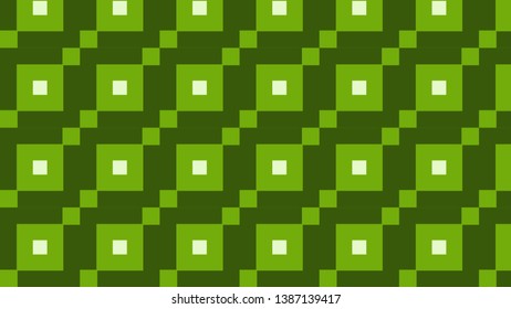 Dark Green Geometric Square Background Pattern