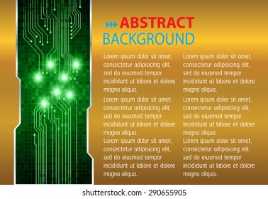 dark green gold Light Abstract Technology background computer graphic website internet and business. vector illustration. text box. Brochure. card. banner flyer magazine. Design label.