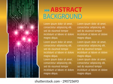 dark green gold Light Abstract Technology background computer graphic website internet and business. vector illustration. text box. Brochure. card. banner flyer magazine. Design label.