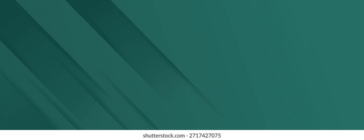 Dunkelgrüner abstrakter Hintergrund mit modernem und futuristischem Luxus. Hintergrundkonzept mit horizontaler geometrischer Gestaltung für Banner und Marketing. EPS 5
