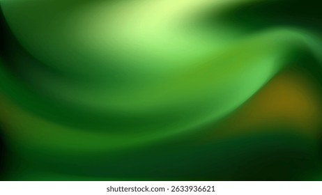 Dark green gradient background. Forest green nature bg. Organic eco wave texture. Vector illustration. EPS 10.