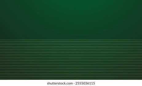 Dark green gradient with stripes line abstract background for backdrop or presentation
