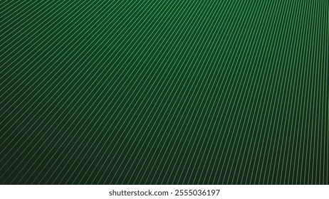 Dark green gradient with stripes line abstract background for backdrop or presentation