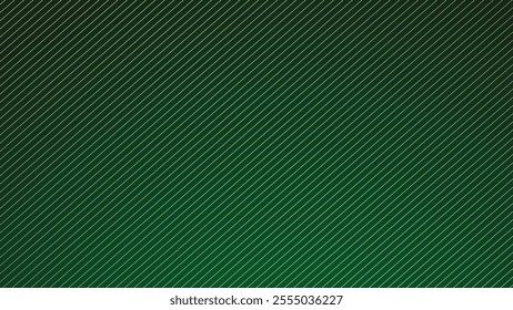 Dark green gradient with stripes line abstract background for backdrop or presentation