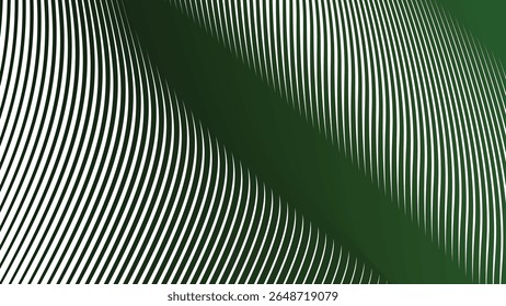 Dunkelgrüner Farbverlauf mit Streifen Linie nahtloses Muster Hintergrund für modernes Gewebe Web und Grafik-Design