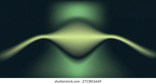 Patrón de fondo abstracto de estudio de gradiente verde oscuro, paredes y piso iluminados, sala vacía que muestra productos en tonos naturales, protección del medio ambiente, bosque o árbol.