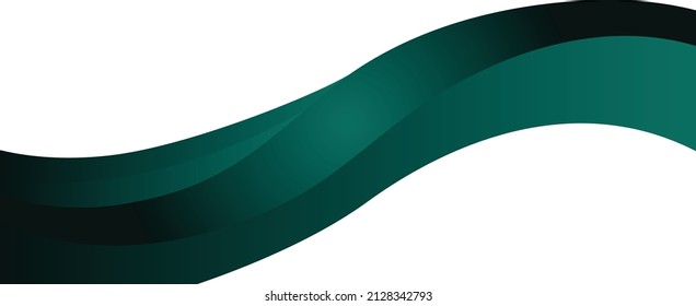 Dark Green Gradient Wavy Background art abstract