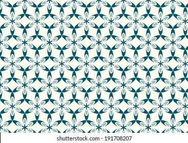 Dark green graphic flower in modern shape pattern on pastel background. Sweet and classic pattern style for vintage or cute design
