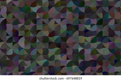 Dark green, Gray vector red banner with set of circles, dots. Donuts Background. Creative Design Template. Technological halftone illustration.