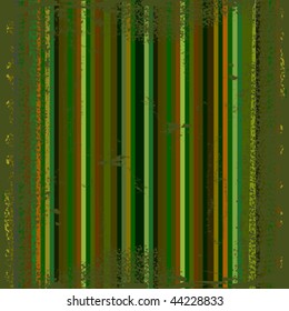 dark green grunge metallic stripes, abstract art illustration