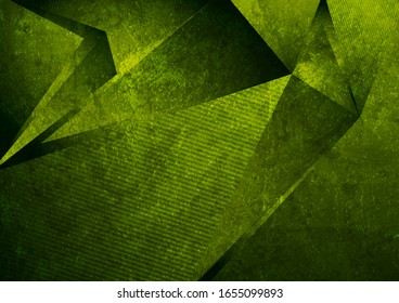 Fondo abstracto de baja polilla verde oscuro. Diseño vectorial geométrico