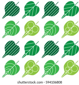 dark green leaves pattern