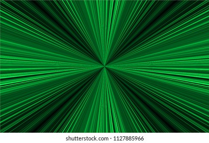 Dark green Light Abstract. move motion blur. zoom