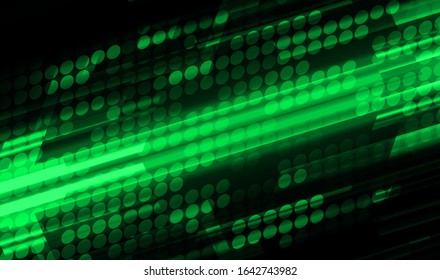 dark green Light Abstract Technology background. move motion speed blur.