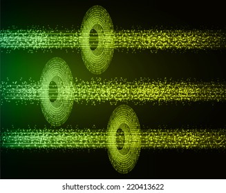 dark green Light Abstract Technology background for computer graphic website and internet