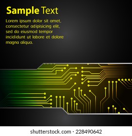 Dark green Light Abstract Technology background for computer graphic website internet. circuit. text box. label. 