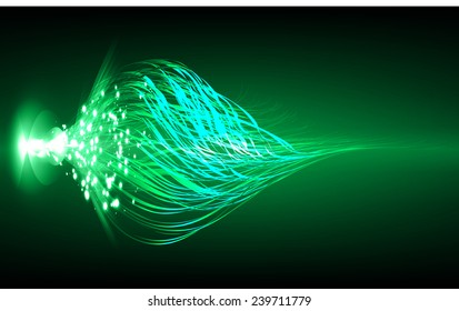 Dark green Light Abstract Technology background for computer graphic website internet. wave. 