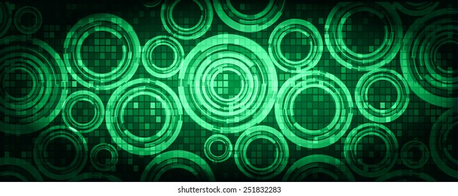Dark green Light Abstract Technology background for computer graphic website internet. circuit.