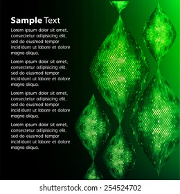 Dark green Light Abstract Technology background for computer graphic website internet and business. text box. Brochure. card. wave.