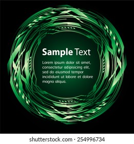Dark green Light Abstract Technology background for computer graphic website internet. text box. Brochure. card.