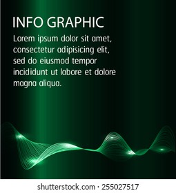 Dark green Light Abstract Technology background for computer graphic website internet. text box. Brochure. card.