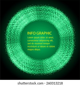 Dark green Light Abstract Technology background for computer graphic website internet. text box. Brochure. card. banner