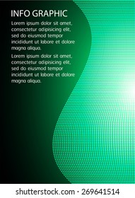 dark green Light Abstract Technology background for computer graphic website internet. text box. Brochure. card. wave. label. banner. curve. silver