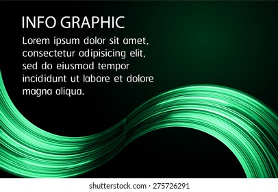 dark green Light Abstract Technology background computer graphic website internet and business. vector illustration. text box. Brochure. card. banner flyer magazine. Design label. wave