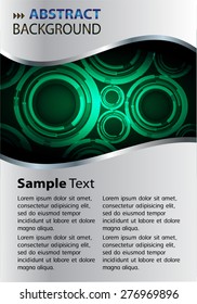 dark green Light Abstract Technology background computer graphic website internet and business. vector illustration. text box. Brochure. card. banner flyer magazine. Design label.
