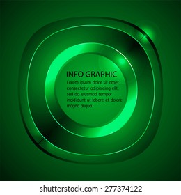 Dark green Light Abstract Technology background for computer graphic website internet business. text box. Brochure. label. banner. card. info graphics. 