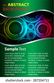 dark green Light Abstract Technology background computer graphic website internet and business. vector illustration. text box. Brochure. card. banner flyer magazine. Design label.