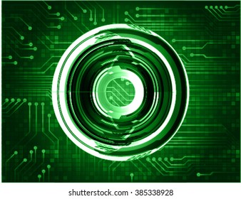 Dark green Light Abstract Technology background for computer graphic website internet and business. circuit. vector illustration. infographics. motion move blur.neon. pixel. eye scan virus
