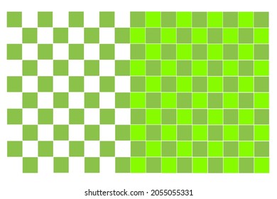 A dark green and light green checkered board totaling 170 squares on a white background