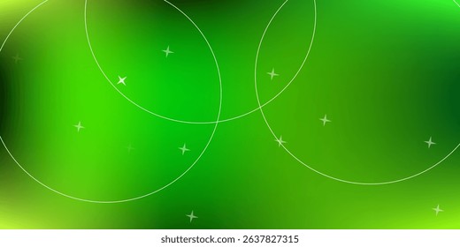 Dark green and light gradient background with white geometric lines and small star-like shapes, ideal for elegant, abstract, and nature-inspired digital designs.