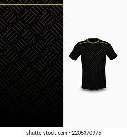 Dark green light Stripes Jersey Pattern Design