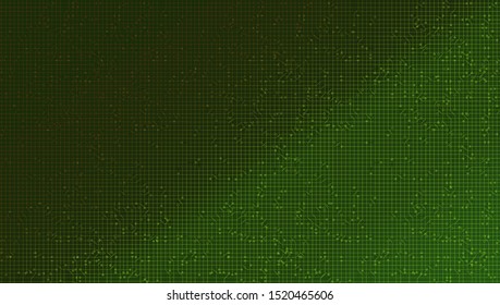 Dark Green Microchip on Technology Background,hi Tech and security Concept design,Free Space For text in put,Vector illustration.