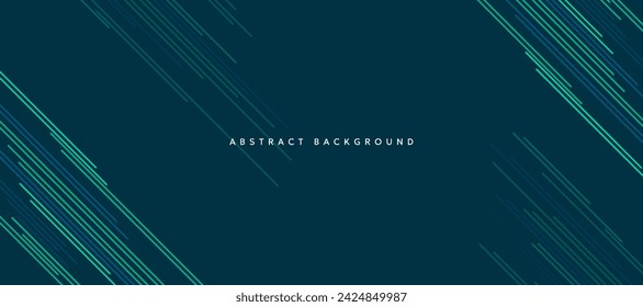 Fondo abstracto moderno verde oscuro con líneas diagonales.