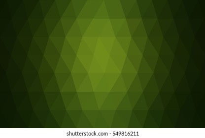 Dark Green modern geometrical abstract background. Texture, seamless background. Geometric background in Origami style with gradient. 