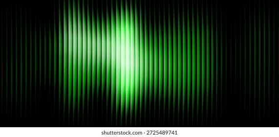 Vidro estriado gradiente de neon verde escuro. Fundo de textura de vidro com nervuras vetoriais. Gradiente de malha. superfície de banho com nervuras acrílicas. Cobertura semitransparente de fundo de vidro vermelho. Janela da parede do banho

