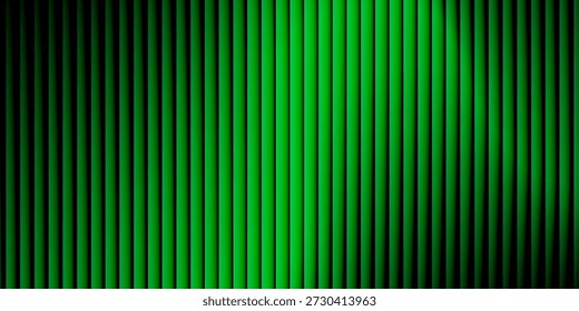 Vidrio acanalado degradado de neón verde oscuro. Fondo de textura de vidrio acanalado de Vector. Gradiente de malla. superficie de baño acanalada de acrílico. Superposición semitransparente de fondo de vidrio rojo. Ventana de pared de baño

