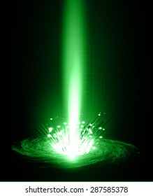 Dark green neon grow light Abstract Technology background for computer graphic website internet and business. circuit. illustration. infographics. ray. bright. Spark