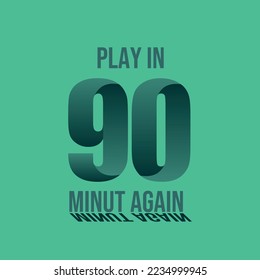 Dark green number on circle with green background