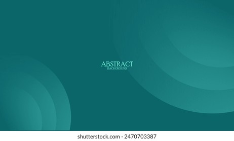 Dark green paper waves abstract banner design. Emerald green elegant wavy vector background