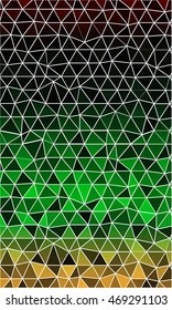 dark green pattern for a banner in a mosaic of triangles. origami. vector illustration. to design banners, flyers, business brochures