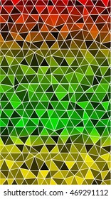 dark green pattern for a banner in a mosaic of triangles. origami. vector illustration. to design banners, flyers, business brochures