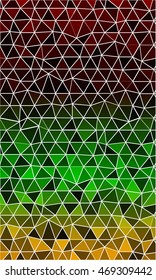 dark green pattern for a banner in a mosaic of triangles. origami. vector illustration. to design banners, flyers, business brochures