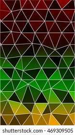 dark green pattern for a banner in a mosaic of triangles. origami. vector illustration. to design banners, flyers, business brochures